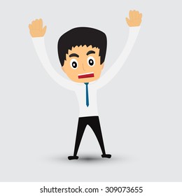 Business man cartoon vector.