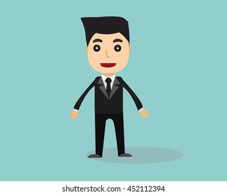 Business man cartoon vector people.