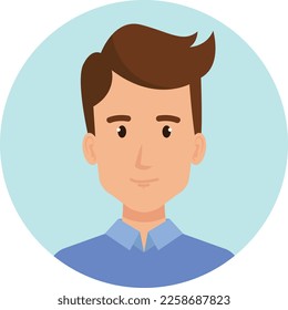 business man character avatar icon