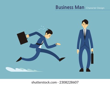 business man character design_ life of business man