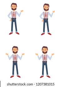 business man character set