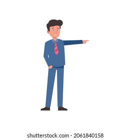 estilo de carácter de hombre de negocios ilustración vectorial eps.10