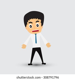 Business man character vector. 