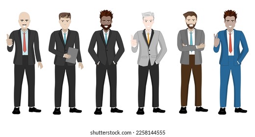 business man character vector work