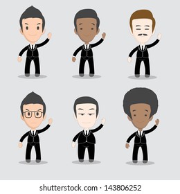 Business man characters, EPS10 vector format