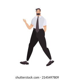 Colección de hombres de negocios. Ilustración vectorial de diversas caricaturas multinacionales de prestigio femenino en ropa de oficina. Aislado en blanco.