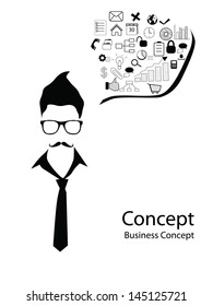 business man concept vector