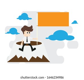 business man concept ,Vector illustration.
