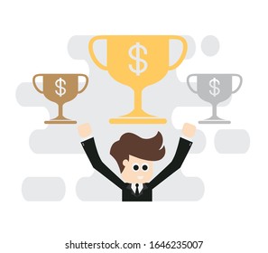 business man concept ,Vector illustration.