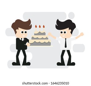 concepto de hombre de negocios, ilustración vectorial.