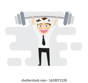 concepto de hombre de negocios, ilustración vectorial.