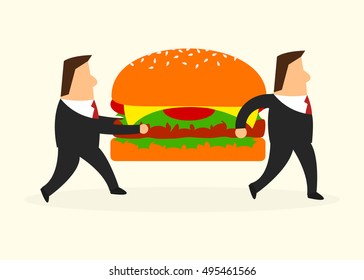 Business man in business concept vector illustration.