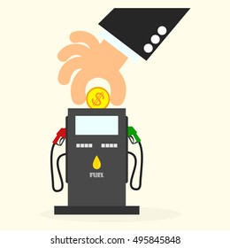 Business man in business concept vector illustration.