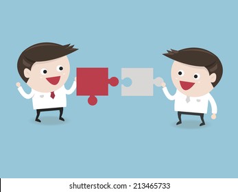 Business man connection