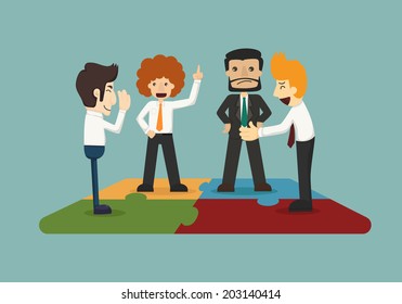 Business man connection  , eps10 vector format