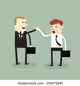 Business man dealing terms of business,vector design