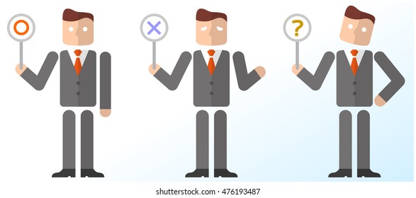 Business Man: I do not know answers correct incorrect