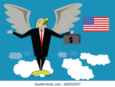 business man eagle.