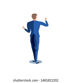 business man elegant avatar character