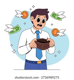 Business Man with an Empty Wallet
