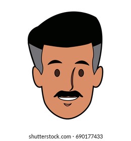 Business Man Face Character Profile Person Stock Vector (Royalty Free ...