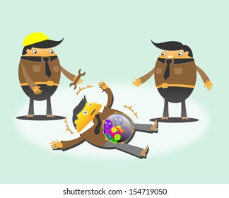 Business man to failure