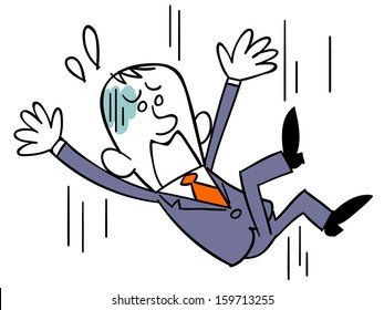 Business man to fall