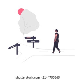 Business man flat illustration design