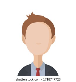 Business man flat illustration. Business man icon. Vector.