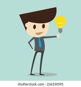 Business man get an idea