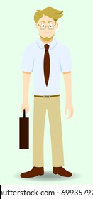 business man in glasses