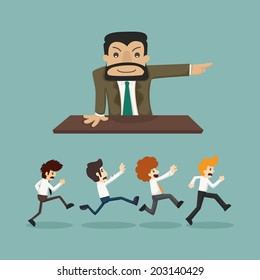 Business man go to work , eps10 vector format