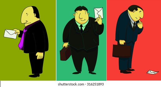Business man got a mail.