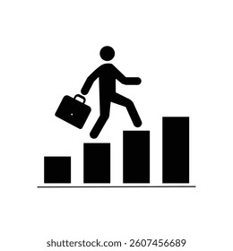business man with graph icon