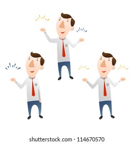 Business man with holding