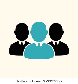 Business man human icon vector