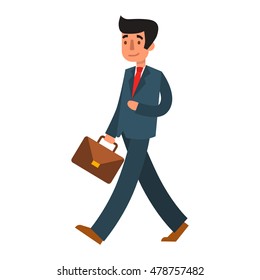 Business man icon abstract silhouette office people vector