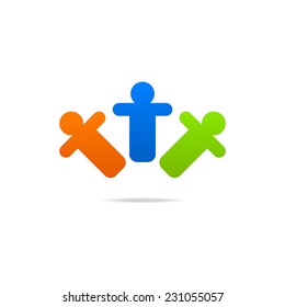 Business man icon abstract web
