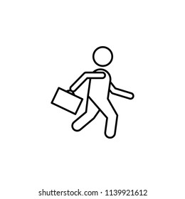 business man icon. Element of sturt up icon for mobile concept and web apps. Thin line business man icon can be used for web and mobile