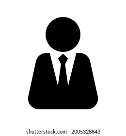 business man icon or logo isolated sign symbol vector illustration - high quality black style vector icons
