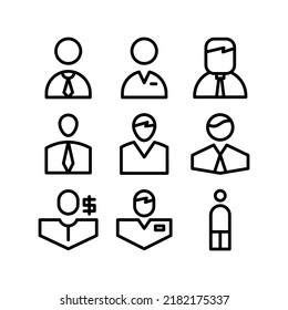 Business Man Icon Logo Isolated Sign Stock Vector (Royalty Free ...