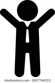 A business man icon on a white background with eps format.