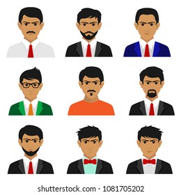 Business man Icon set.
