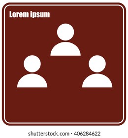 Business man icon.   team work
