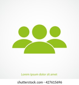 Business man icon.   team work
