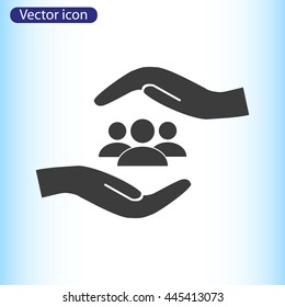Business man icon.   team work

