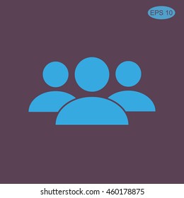 Business man icon. team work