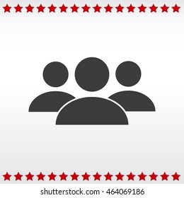 Business man icon.   team work

