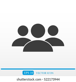 Business man icon.   team work