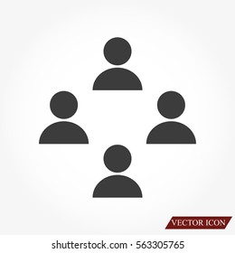 Business man icon.   team work